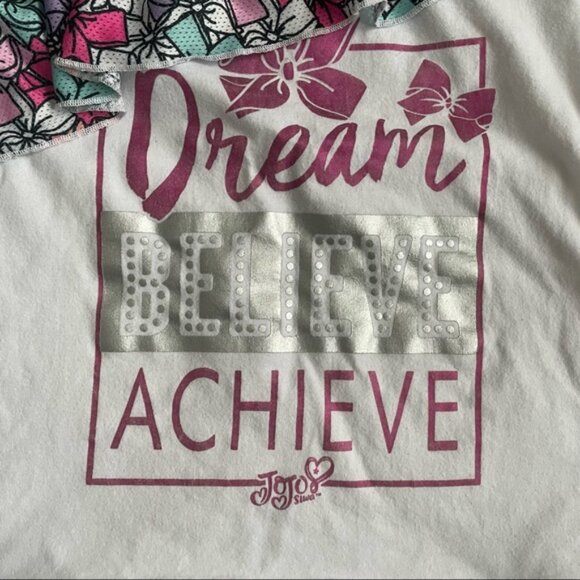 Jojo Siwa X Nickelodeon | Ruffle Collar Bow Tank Top | Size 10/12 - Picture 4 of 7